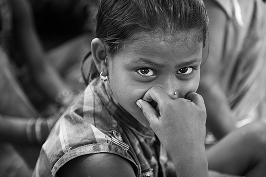 girl looking at camera varanasi uttar pradesh India Asia