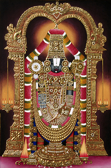 Lord Balaji miniature painting