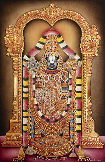 Lord Balaji miniature painting