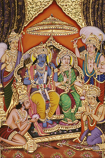 Rama Sita miniature painting