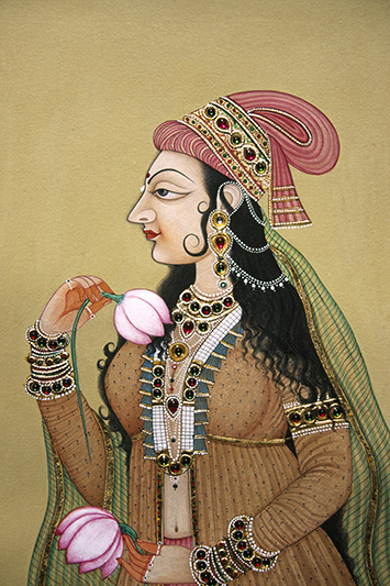 Mughal Empress miniature painting